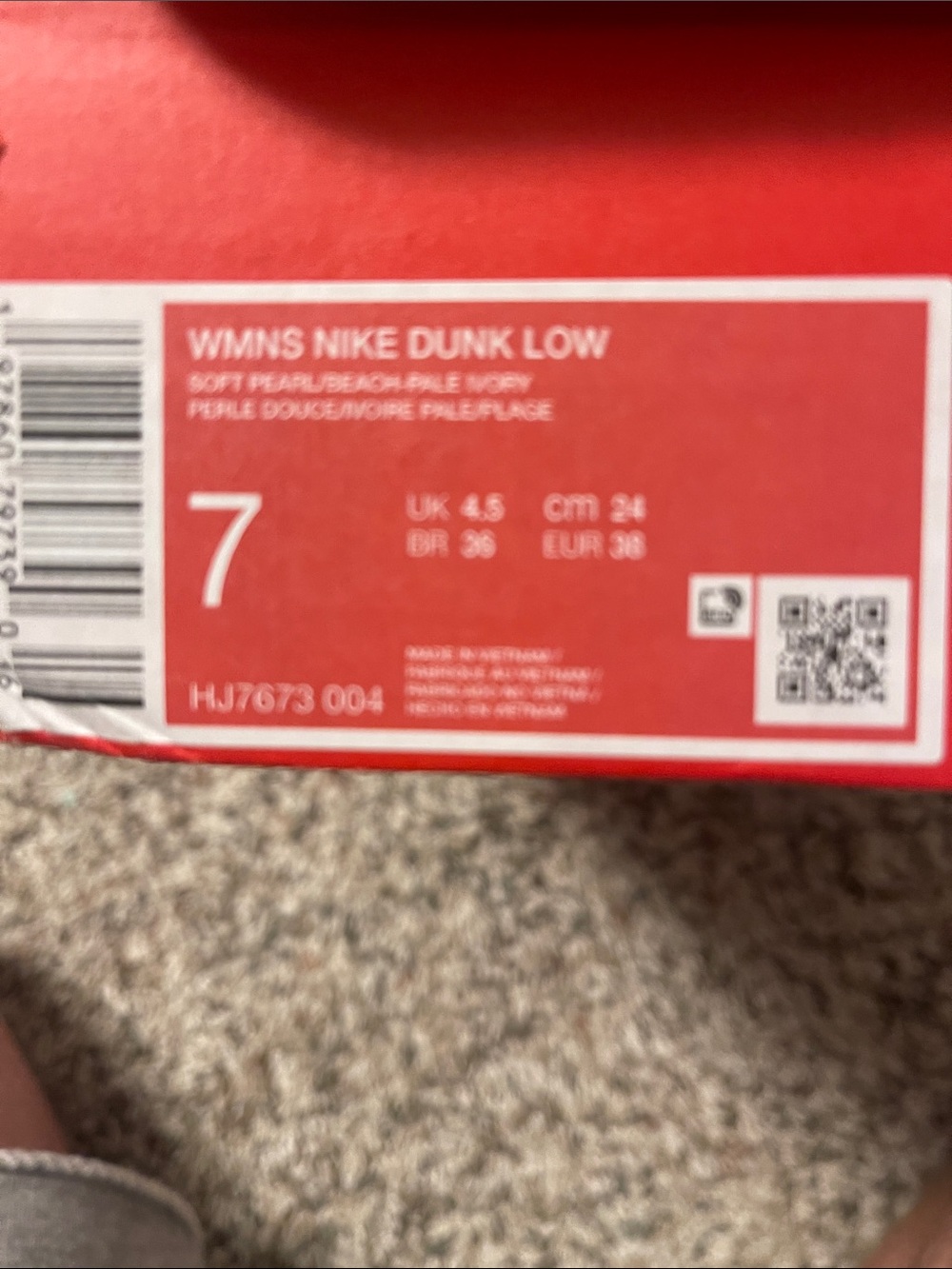 Nike WMNS Dunk Low Kids Shoes - Pearl/Ivory with Pale Purple Accents